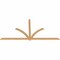 Ekena Millwork Redmond Timber Gable Bracket, Western Red Cedar, 108"W x 54"H x 1 1/2"D x 3 1/2"F, 12/12 Pitch GBW108X54X0204RED00SWR - alternate 2